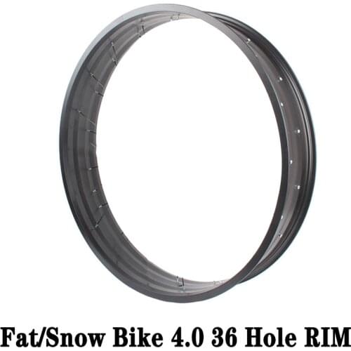 Fat Bike RIM 26Inch * 4.0RIM 36 Hole RIM Aluminum Alloy RIM Snow Bike Rim Single Layer RIM Wheel Accessories