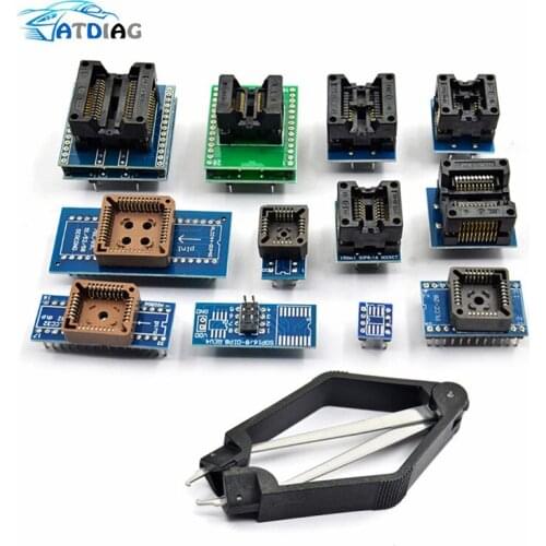 Original New 13 PCS Universal Adapter Socket+ IC Extractor for Programmer TL866A TL866CS EZP2010 G540 Free ship