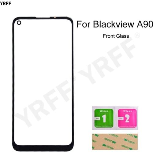 For Blackview A90 (No Touch Screen) 6.39'' Front Glass Panel Cover Phone Repair Parts Free Shipping