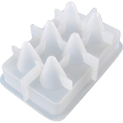 DIY Crafts Rings Cone Display Stand Epoxy Resin Mold Storage Showcase Jewelry Organizer Holder Casting Silicone Mould T21F