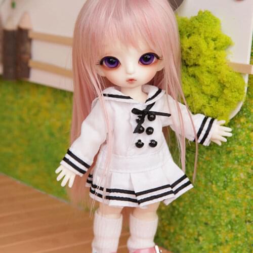 Free Shiping 1/8 BJD Doll BJD / SD Fashion Cute BEAUTIFUL Tiny Resin Joint Doll For Baby Girl Gift Present