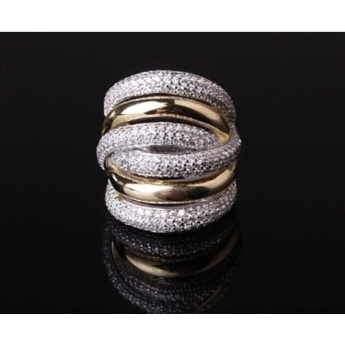 Designer Fashion 925 Sterling Silver Jewelry 3A Cubic Zirconia Party Ring