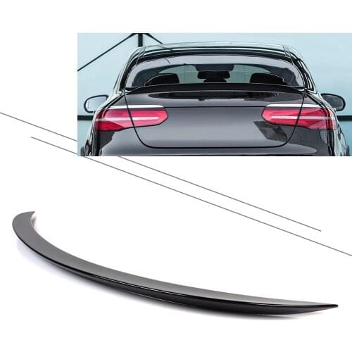 Auto Tail Trunk Roof Wing Lip Spoiler Trim Gloss Black ABS For Mercedes Benz GLC 200 300 260 GLC43 Coupe 2016 2017 2018