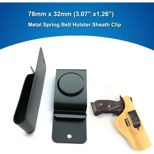 1pcs/bag,32mm *78mm Metal Spring Belt Holster Sheath Clip for Kydex with screws Handicraft accessories