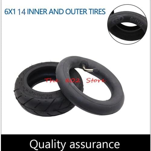 6X1 1/4 CST 6 Inch Pneumatic Tire 6x1.5 1 set Outer Tire and Inner Tube for Electric Scooter E-bike motorcycle part