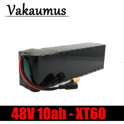 Vakaumus 48V Battery 13S 3P 18650 Lithium Ion Battery Pack 48V 10AH Electric Bike Battery For 250W 500W 350W Motor With 15 A BMS