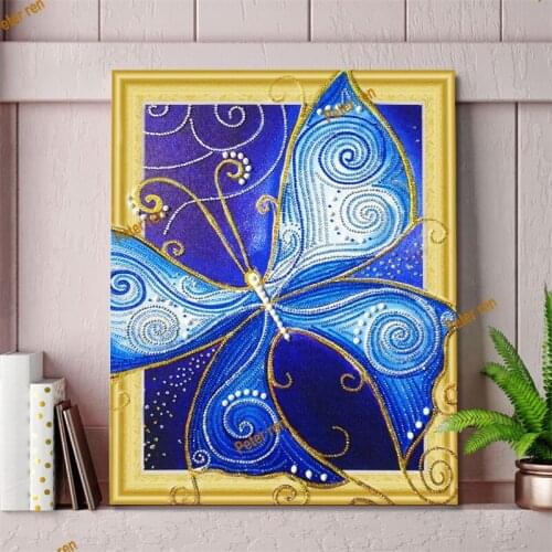 Peter ren Special-shaped Diamond Embroidery 5D Full Diamond DIY Butterfly Diamond Painting Living Room Decoration Painting