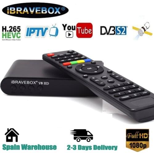 IBRAVEBOX V8 HD H2.65 Digital Satellite Receiver 1080P DVB-S2 Support USB Wifi Youtobee Worldwide Satellite TV Receiver