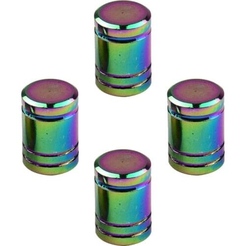 Cylinder Shape Racing Style Tire Valve Caps for Motorcycles Bicycles Car