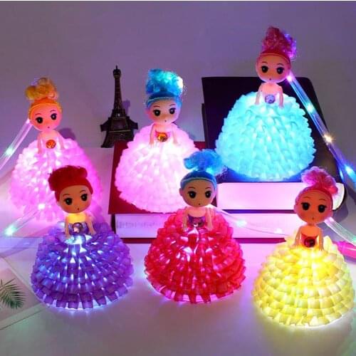 Children Kids Girls Cartoon Cute DIY Doll Light Hanging Pendant Toy Gift Lantern kids educational toys for children gift