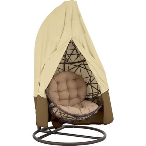 Double Swing Chair Waterproof Cover Rattan Swing Patio Garden Weave Hanging Egg Chair Seat Cover Anti-UV 232x203cm Hot Sale