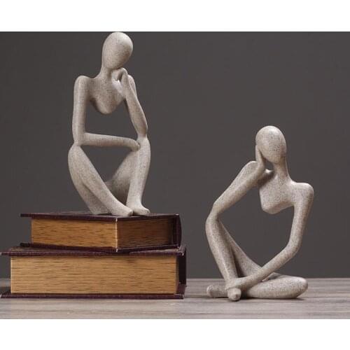 Resin Sandstone Figure Abstract Character Ornaments Decor figurines Create Home Decoration Office Valentines Day Gifts