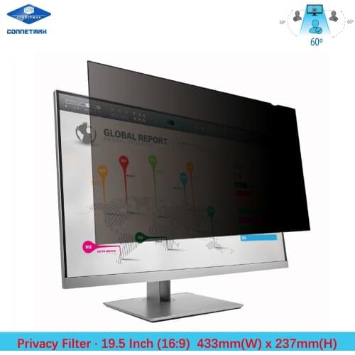 19.5 inch Privacy Filter Screen Protector Film for Widescreen Desktop Monitors 16:9 Ratio