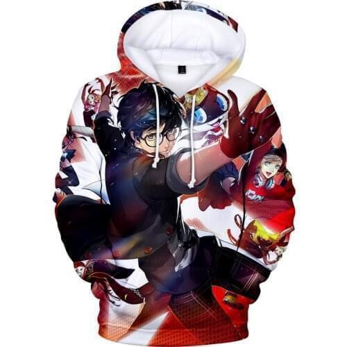 New Creative Persona 5 3D Hoodies Men/women Autumn Fashion Harajuku Hot Anime Sweatshirts 3D Print Persona 5 Mens Hoodies