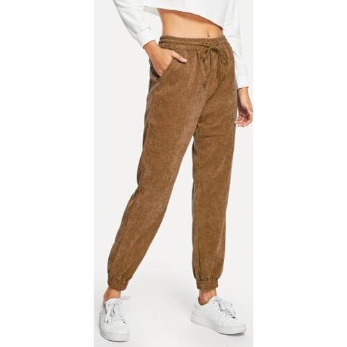 INMOTENG Women's Corduroy Trousers
