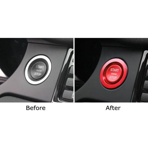 Aluminum alloy Buttons decorative cover FOR Land Rover Discovery 2018-up FOR Range Rover 2013-up High quality