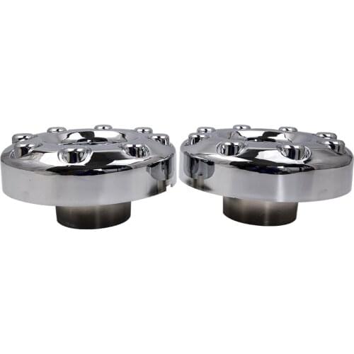 2pc for Ford F350 Super Duty Dually Front 4X4 Chrome Wheel Center Hub Caps 2005 2006 2007 2008 2009 2010 2011 2012 2013 2014-18