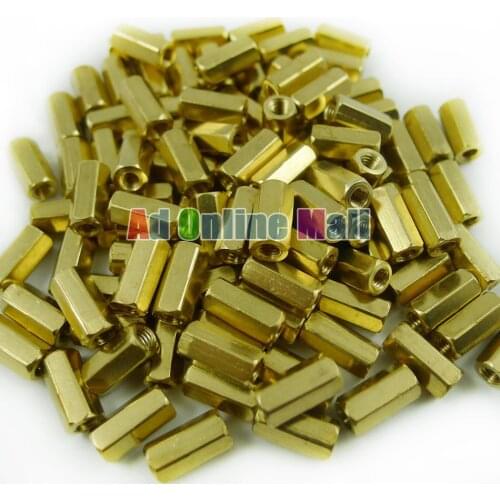 M3 10MM Height Hollow Copper Pillars 300PCS/LOT