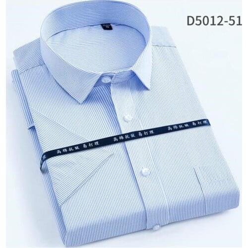 Casual Social Business Easy-care Short Sleeve Dress Men Camisa Masculina Men Korean Slim Design Formal Casual Male Dress Shirt