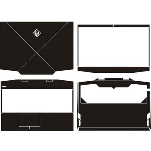 Laptop Carbon fiber vinyl Skin Sticker Cover For HP OMEN 15-dh0145tx dh0146tx dh0144tx dh0002ng dh0147tx dh0010nl DH0008NL