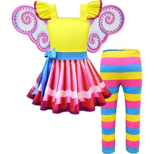 Little Girls Fancy Dress Nancy Costume Petal Sleeve Casual Clothes Kids Summer Party Cosplay Princess Costume Child Nancy Dress