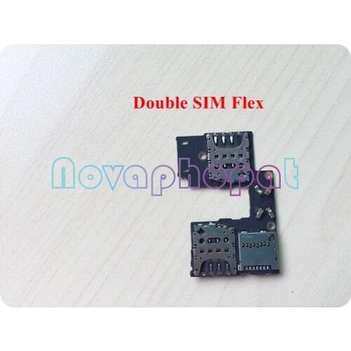 Novaphopat For Motorola Moto G3 XT1540 XT1541 Dual Single SIM Card Tray Memory SD Card Holder Flex Cable Tracking