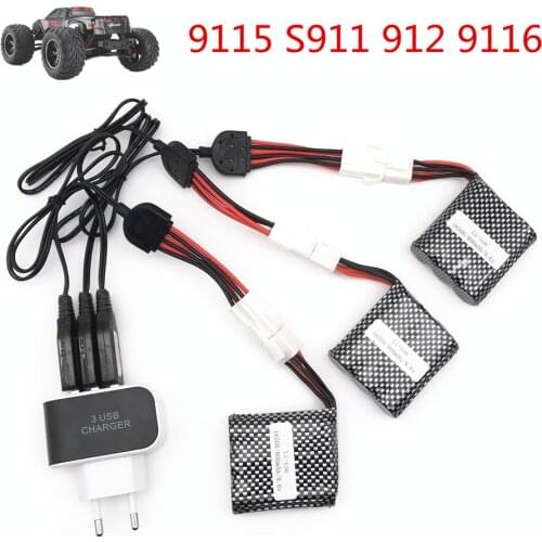 New Version S911 RC car 9.6v 800mAh 15C EL-6P SM-6P EL-2P Li-ion Battery S911 S912 9115 9120 RC Monster RC Truck Parts