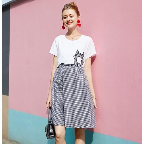 Maternity Clothes 2019 Fashion Summer Pregnant Women Dress Casual Sexy Short Sleeve A-line Dresses Vestidos Plus Size