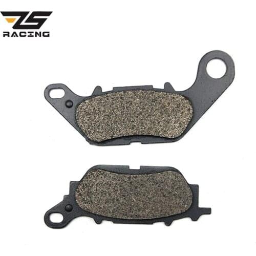 ZS Racing 2 Pieces Motorcycle Parts Front Brake Pads Disks For Yamaha YBR125 2007-2016 YBR125 CUSTOM 2008-2016 N-MAX125 N-MAX150