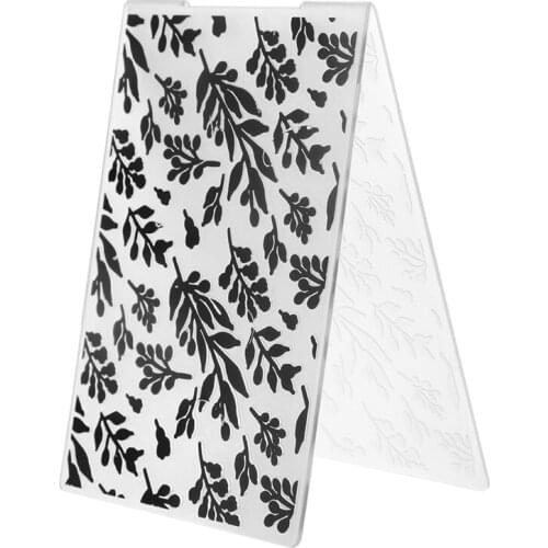 Leaves Plastic Template Crafts Embossing Folders for DIY Scrapbooking Photo Album and Paper Card Making Wedding Decor Supplies