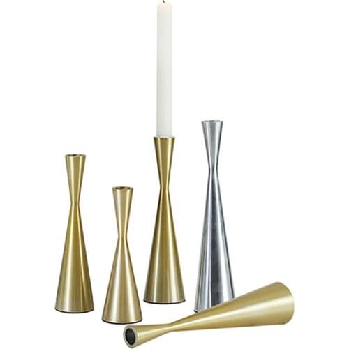 Simple Modern Candle Holders Gold Home Decorative Lanterns Candles Christmas Weeding Decoration Candlestick Christmas 50x139