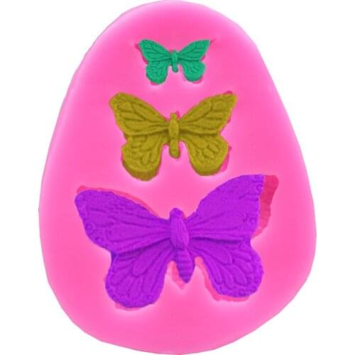 Butterfly Silicone Mold Fondant Cake Mold Soap Mould Bakeware Baking Cooking Tools Sugar Cookie Chocolate Decor