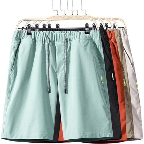 Solid Mens Shorts Casual Short Pants for Men Sport Shorts Cropped Drawstring Shorts Streetwear Mens Clothing Gym Running Shorts