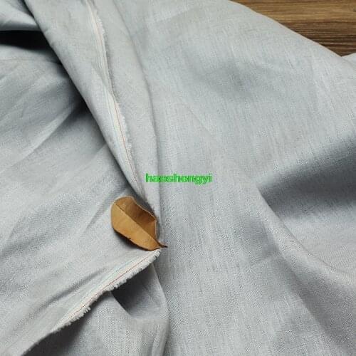 Spring and summer linen pure linen clothing custom studio dress fabric