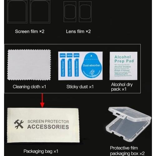 Screen Protector Film + Lens Film For DJI Osmo Pocket Handheld Gimbal Camera Screen Upgrade Accessories Tempered Film