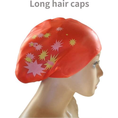 Waterproof Adults Swimming Hat Women Long Hair Swim Cap Diving Hats Extra Large Size Music Natacion Silicone Big Caps
