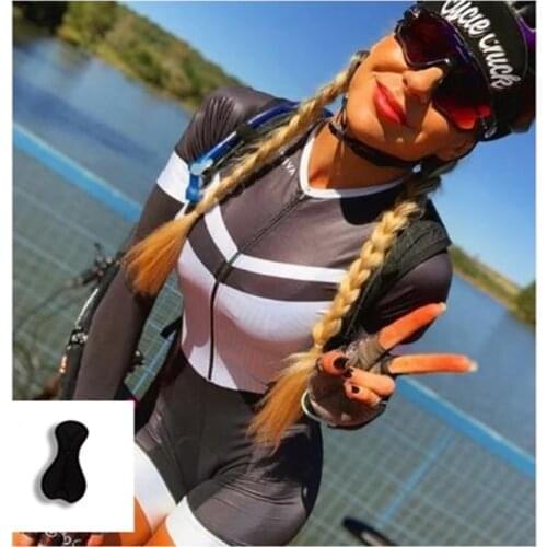 Team Racing Uniform Womens Summer Cycling Jumpsuit Long Sleeve Bicycle Jersey Clothing Pro Triathlon Suit Bike Skinsuit