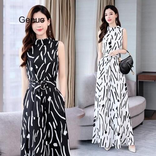 Women Fashion Striped Two Pieces Sets Female Round Neck Tops And Wide Leg Pants Trousers Sets Woman Casual Suits 2020 Summer New