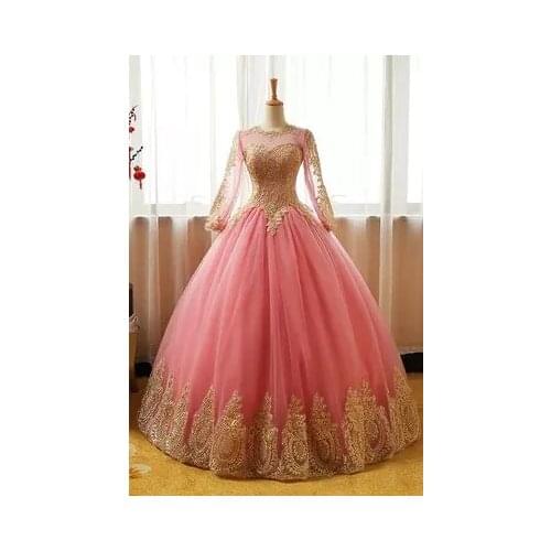 100%real light pink golden embroidery medieval dress Renaissance gown Sissi princess Victorian Gothic/Marie Belle Ball