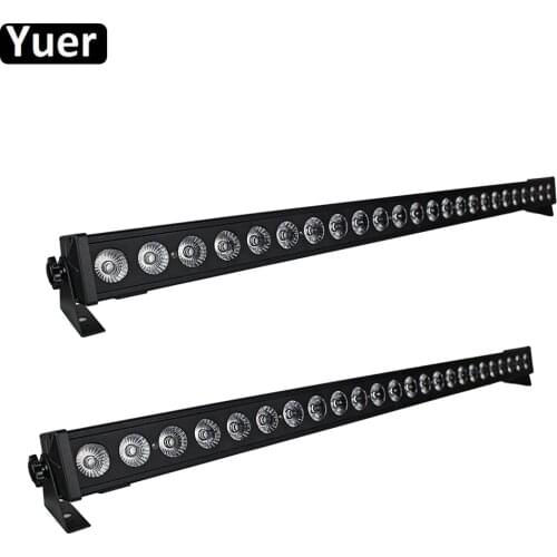 2Pcs/Lot Led Flood Light Spotlight Floodlight 24x3W RGB 3IN1 LED Wall Wash Light DMX512 DJ Disco Stage Garden Lighting