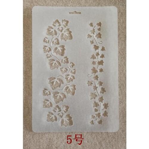 20 pcs T05 Paint Stencils Ruler Letter Hollow Drawing Template Theme Lace Ruler Diy Album Accessories Metal Corner Scrapbooking