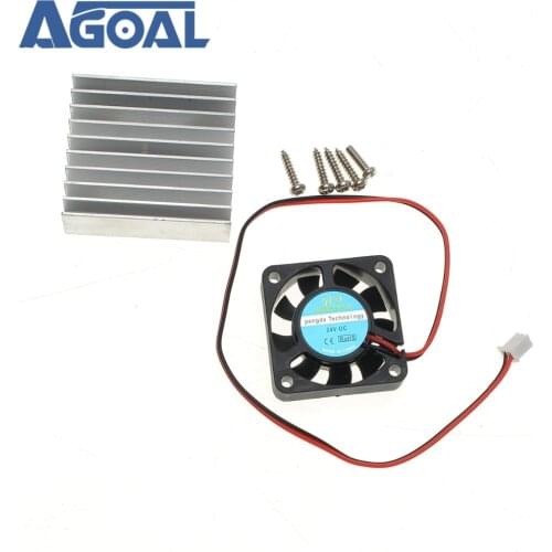 3 In 1 Heat Sink + Cooling Fan + Mounting Screws Kit For 0-30V 0-28V Universal Power Supply Module