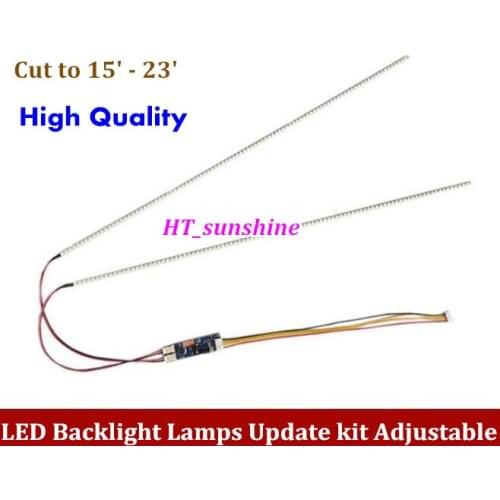 50PCS LED Backlight Lamps Update kit Adjustable LED Light For 15-24 inch LCD Monitor Universal Highlight Dimable