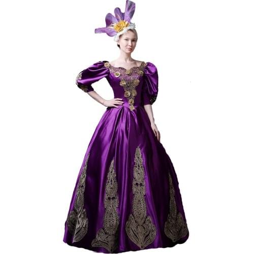 One Piece Dress Gothic Lolita Classic/Traditional Lolita Vintage Inspired Victorian Rococo Medieval Cosplay Lolita Dress