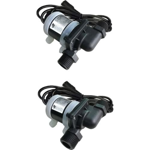 12V 24V DC Brushless Water Pump Silent 4 Points Threaded Solar Water Heater Shower Floor Heating Booster Pump IP68