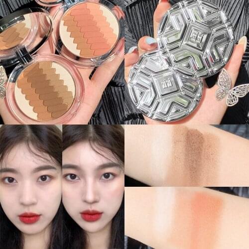 Matte Highlighter Palette Face Blush Contour Powder iluminador Makeup Faace Highlight Bronzer Cheek Blusher Eyeshadow Palette