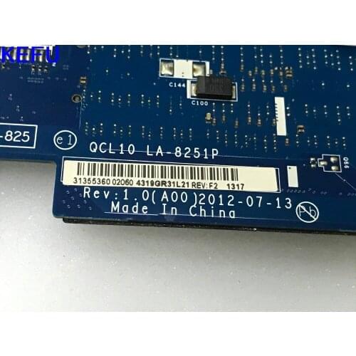 KEFU NEW QCL10 LA-8251P Free Shipping Laptop Motherboard for DELL INSPIRON 5525 Notebook PC COMPARE PLEASE
