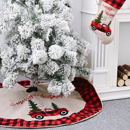 LISM Christmas Tree Skirt Carpet New Year Decorations elf Christmas Decoration Tree Skirt Ornaments Festive Party Supplies