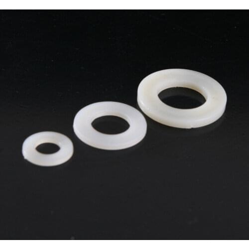 M2 M2.5 M3 M4 M5 M6 M8 M10 M12 M14 M16 M18 M20 White plastic screw nylon washer 50pcs