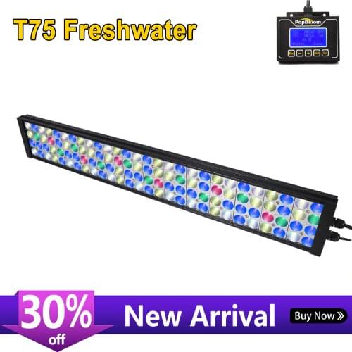 PopBloom Led Aquarium Lights Full Spectrum for Plants Freshwater Fish Tank Aquarium Led Lighting Fixture Programmable Turing75